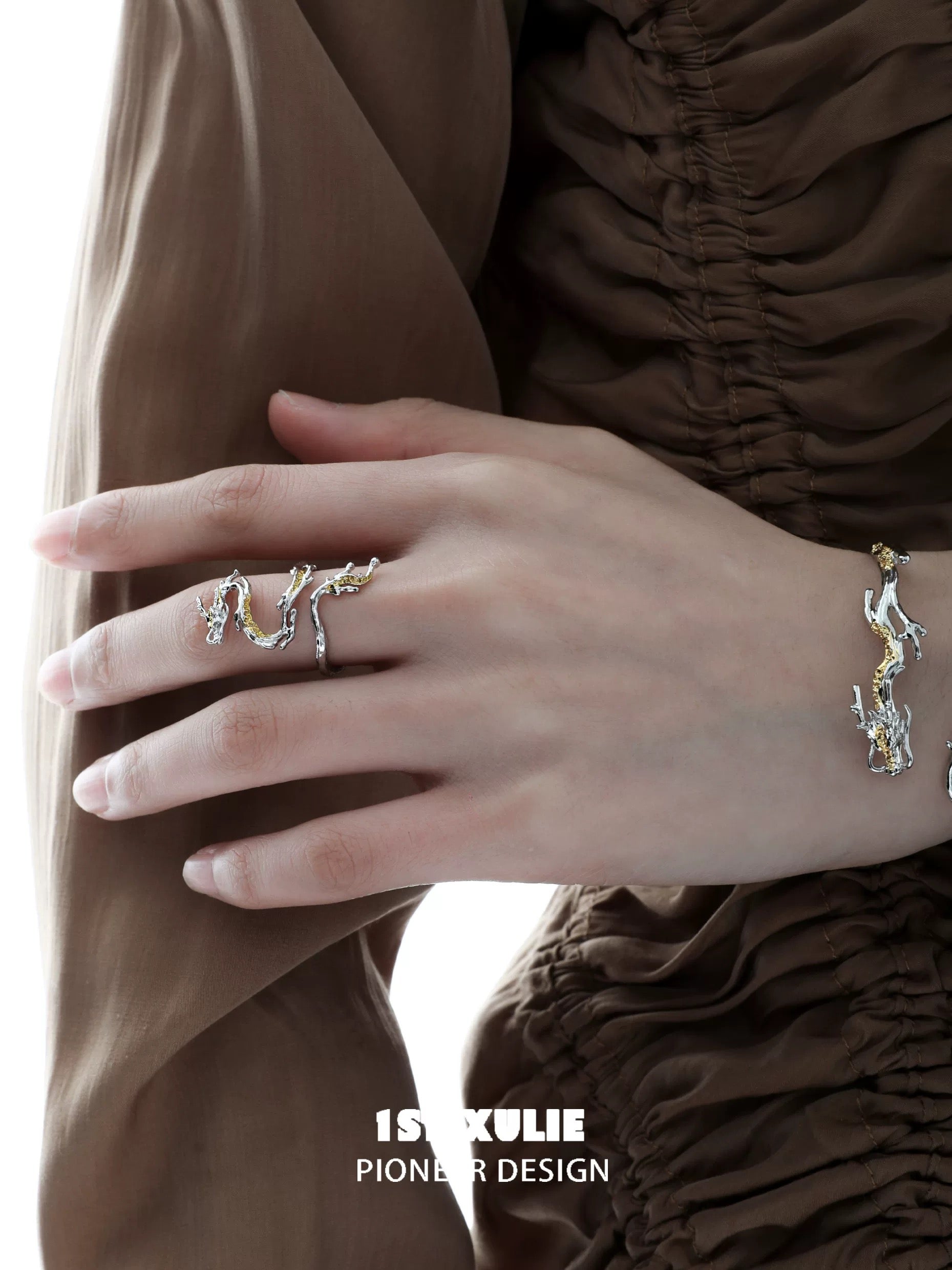 金龙 - Golden Dragon - S925 Silver Ring