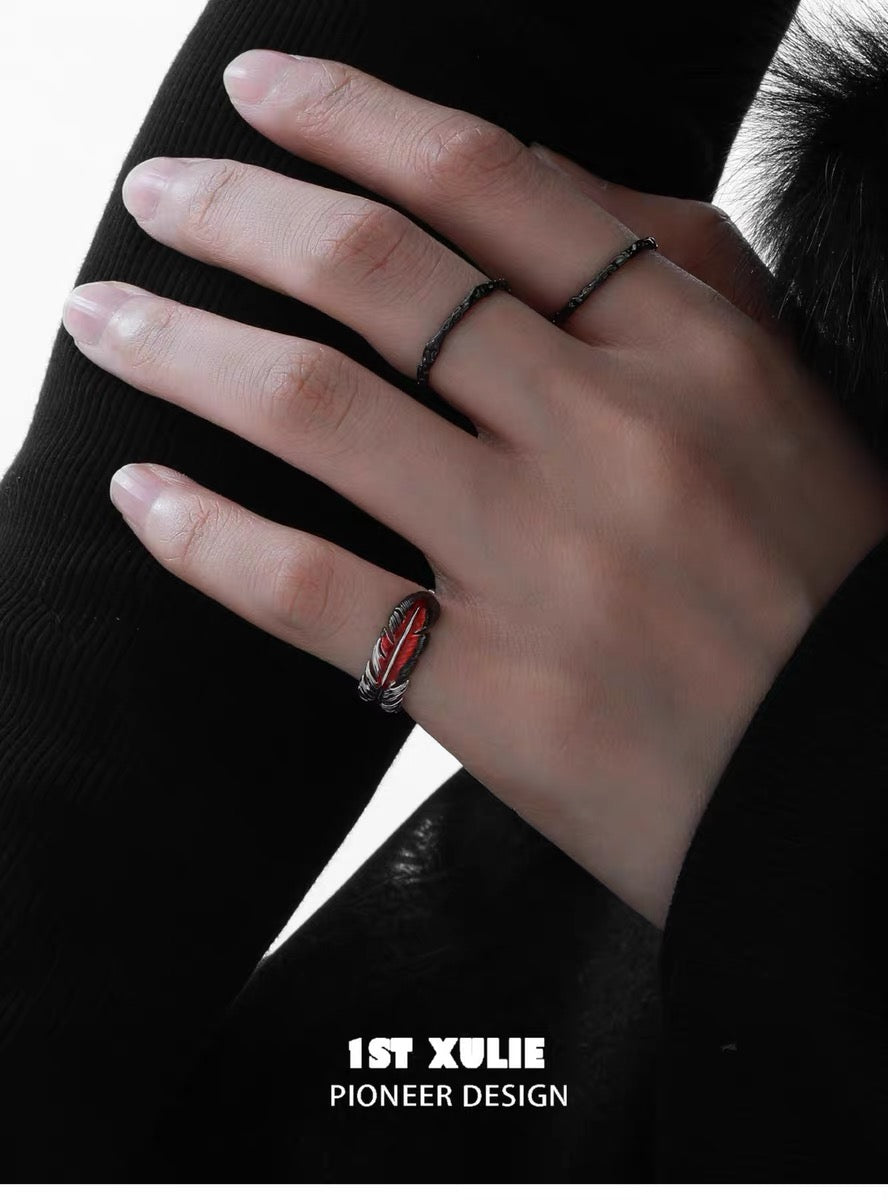 灵鹤浮生 - Spiritual Crane - S925 Silver Pinky Ring
