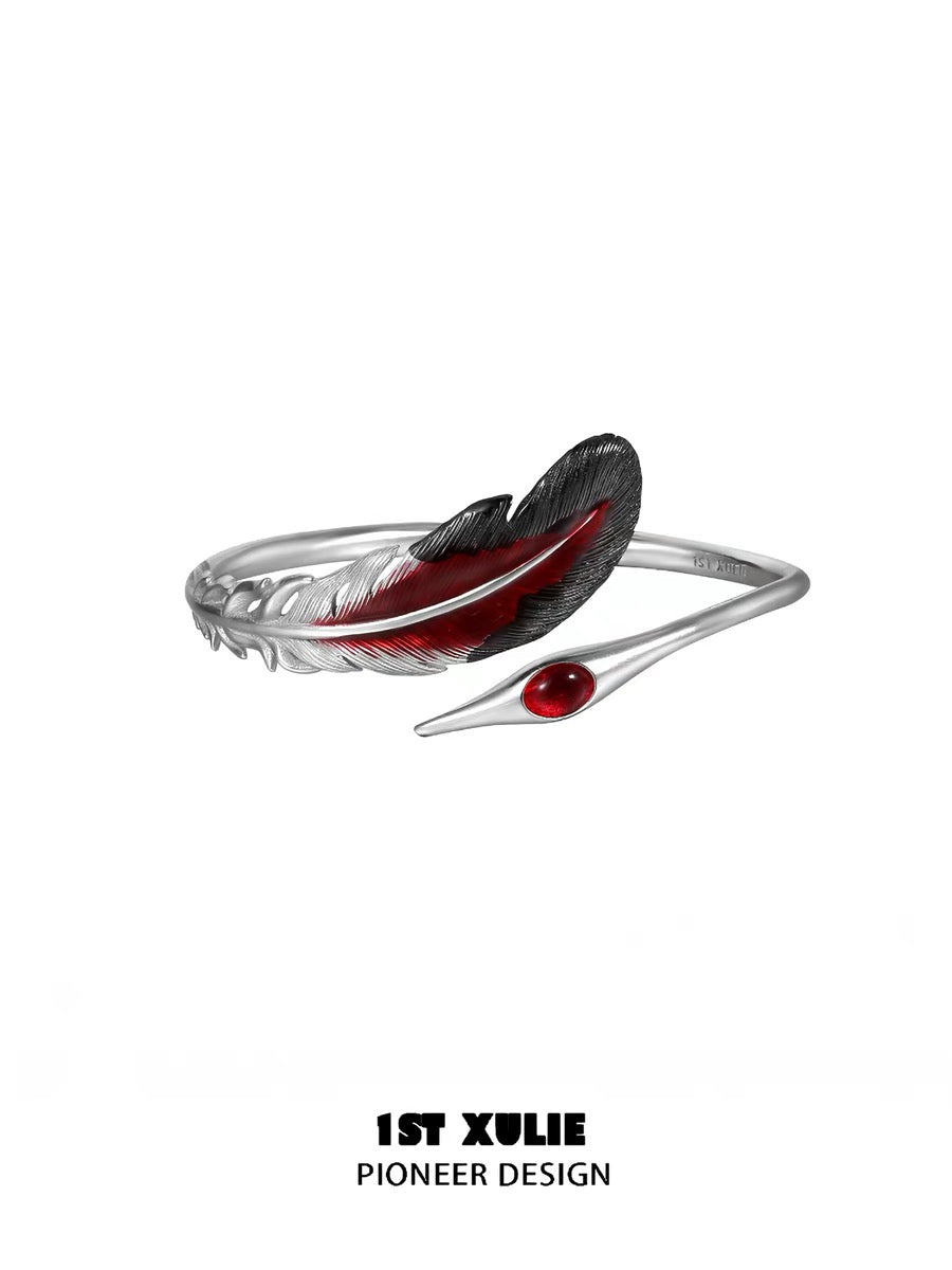 灵鹤浮生 - Spiritual Crane - Cuff Bracelet