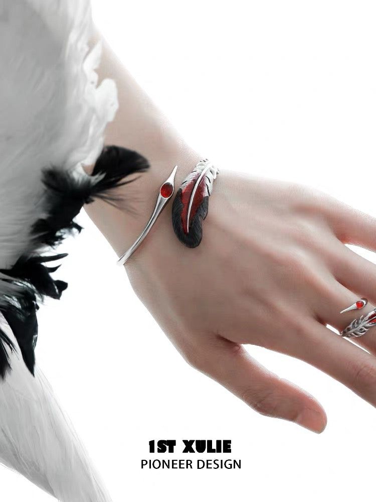 灵鹤浮生 - Spiritual Crane - Cuff Bracelet