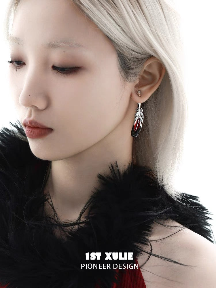 灵鹤浮生 - Spiritual Crane - Stud Dangle Earrings