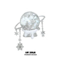 雪国之境 - The Snow Kingdom - Platinum Plating Crystal Ball Brooch