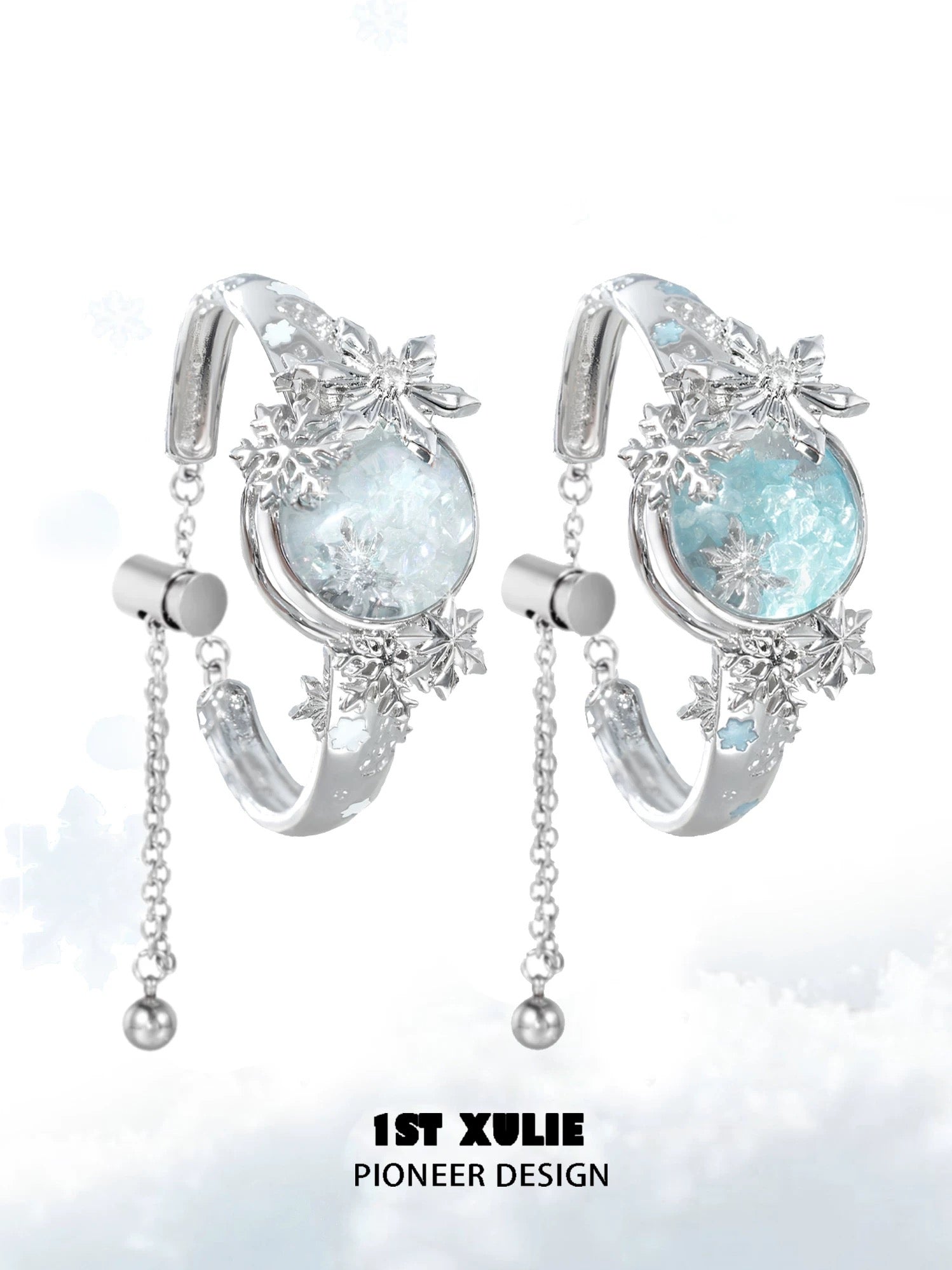 雪国之境 - The Snow Kingdom - Snowflake Crystal Globe Bracelet