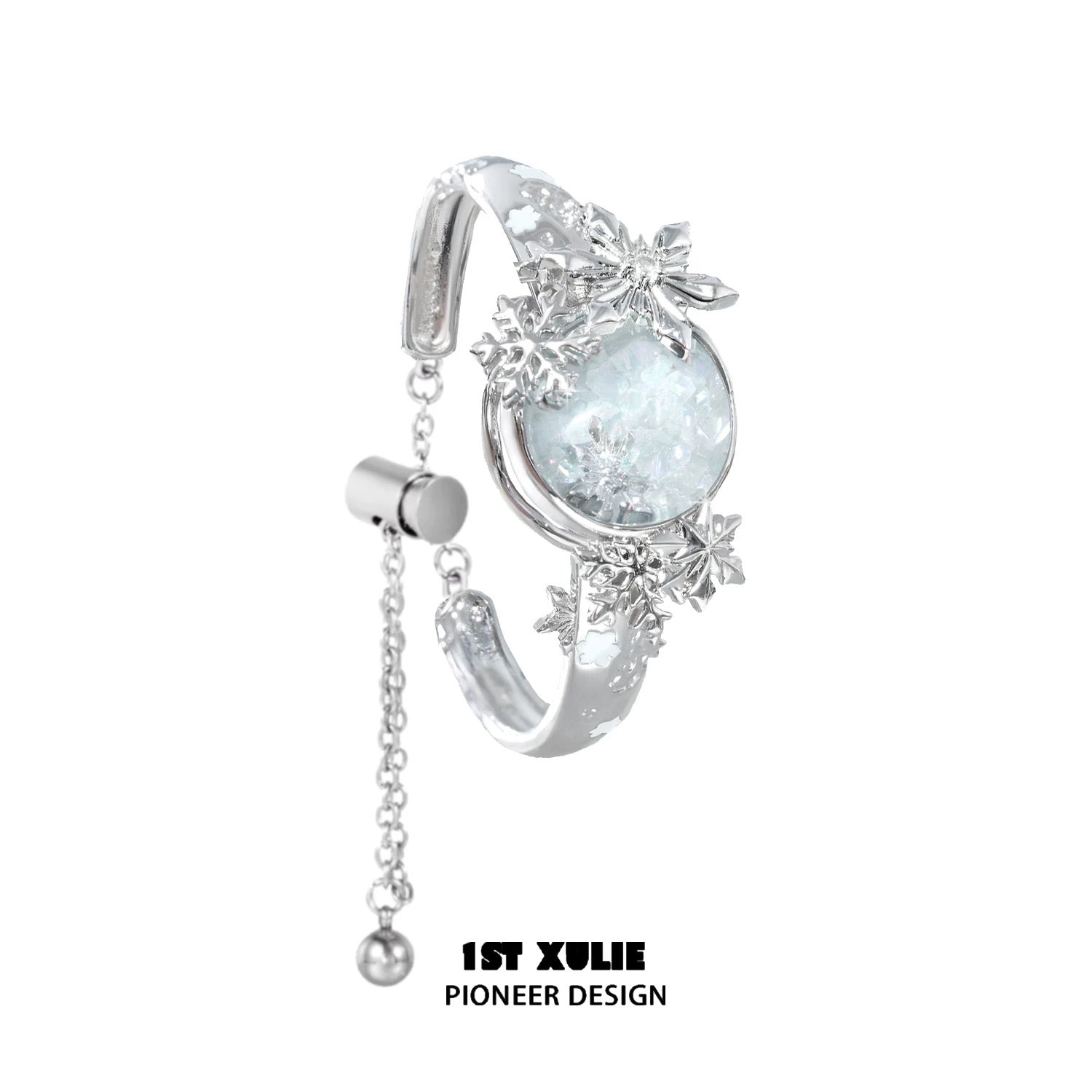 雪国之境 - The Snow Kingdom - Snowflake Crystal Globe Bracelet