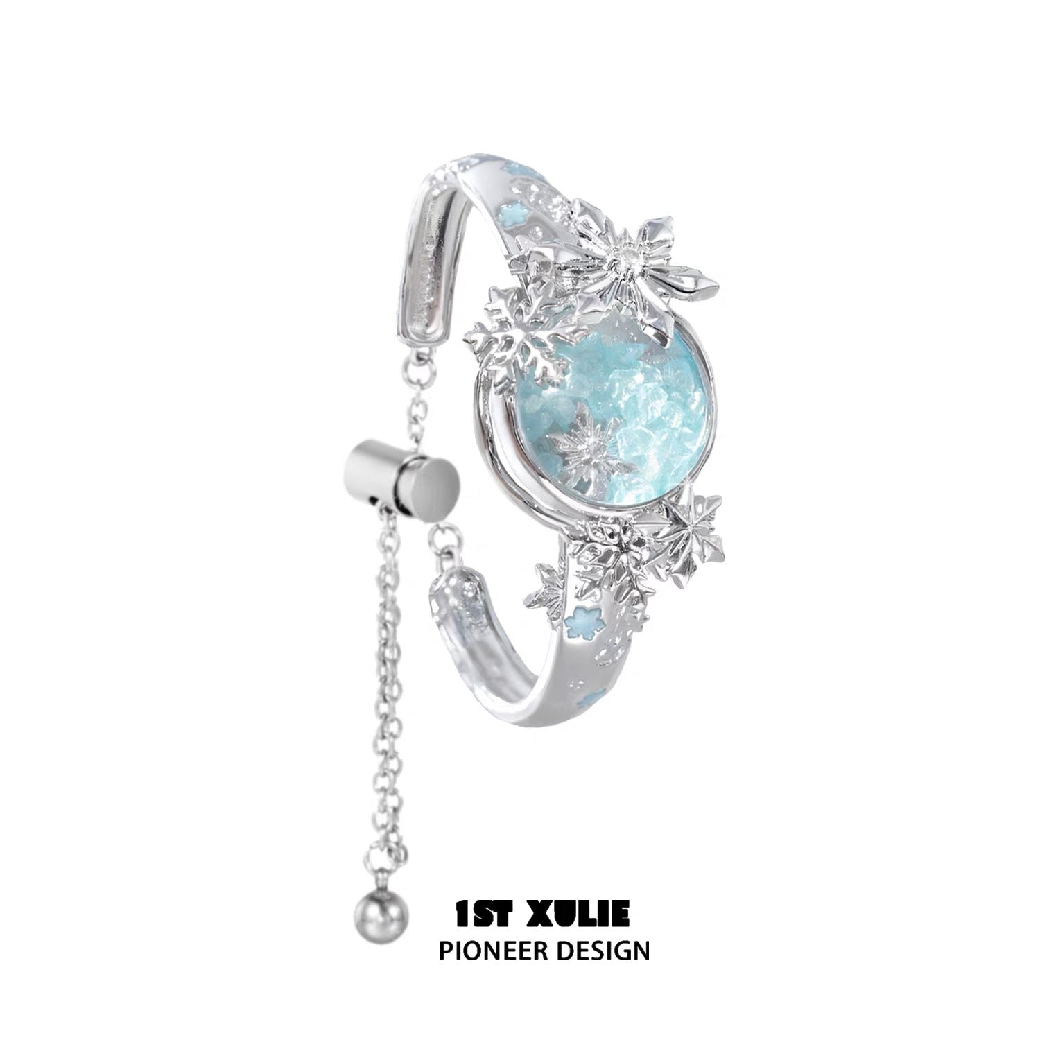 雪国之境 - The Snow Kingdom - Snowflake Crystal Globe Bracelet