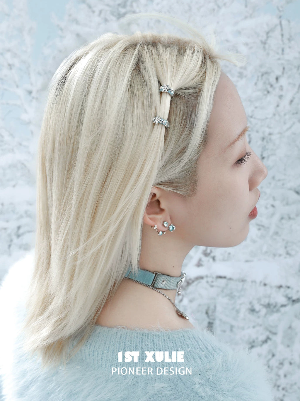 雪国之境 - The Snow Kingdom - Snowflakes Mini Hair Holder