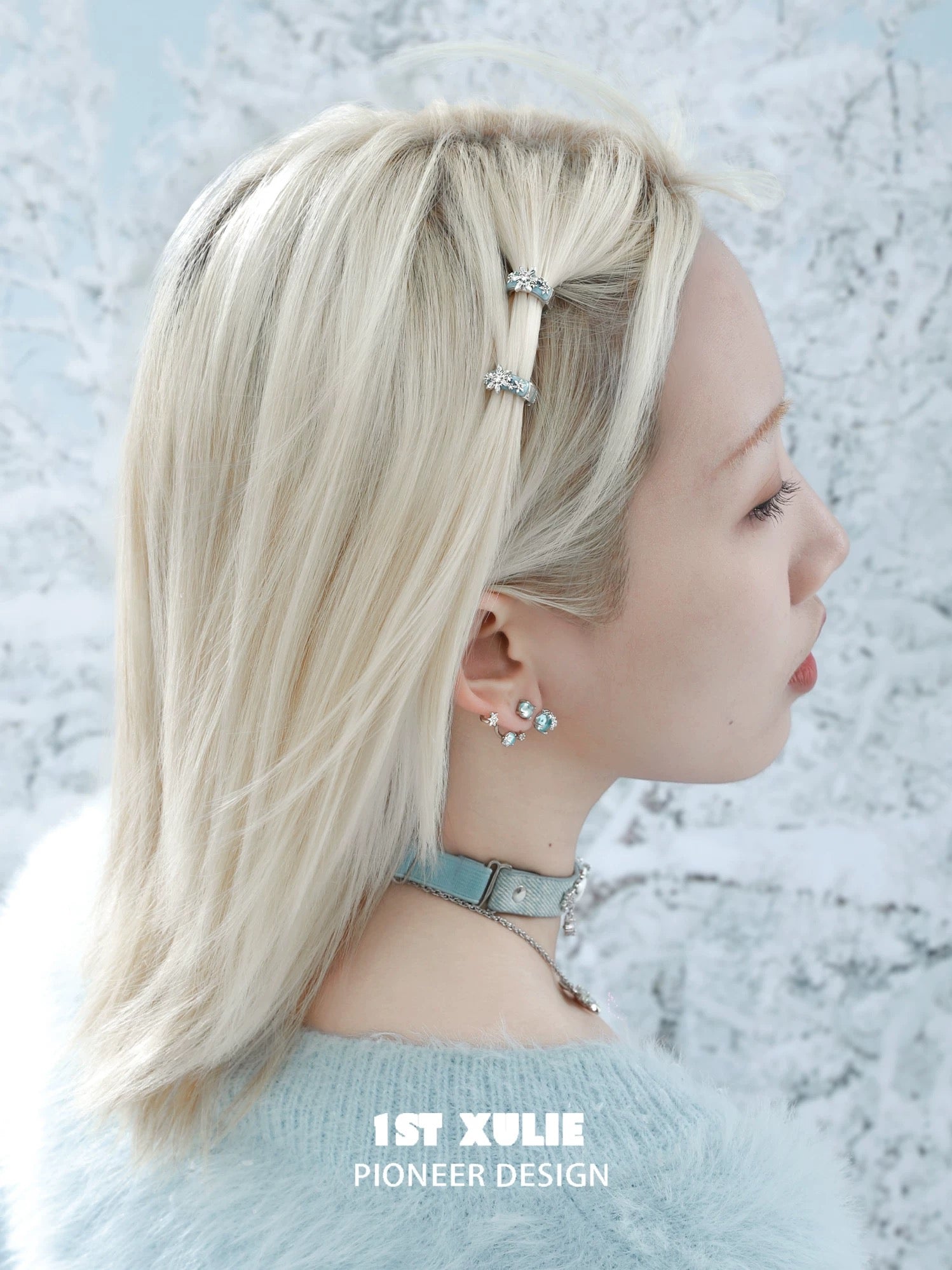雪国之境 - The Snow Kingdom - Snowflakes Mini Hair Holder