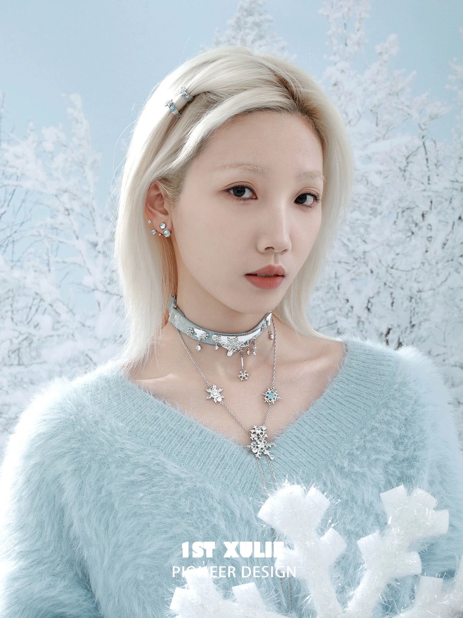 雪国之境 - The Snow Kingdom - Snowflakes Mini Hair Holder